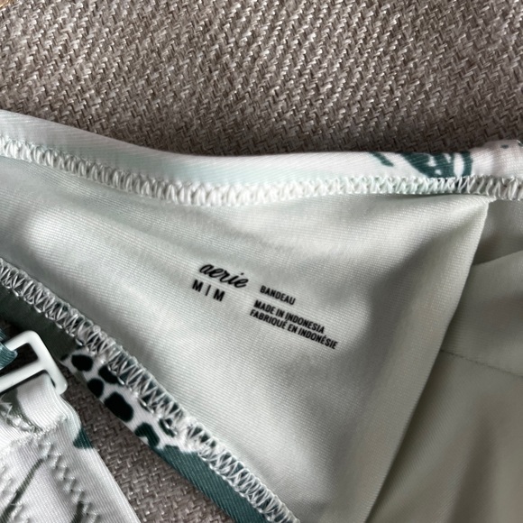 Aerie Palm Print Bandeau Bikini Top - Picture 2 of 3